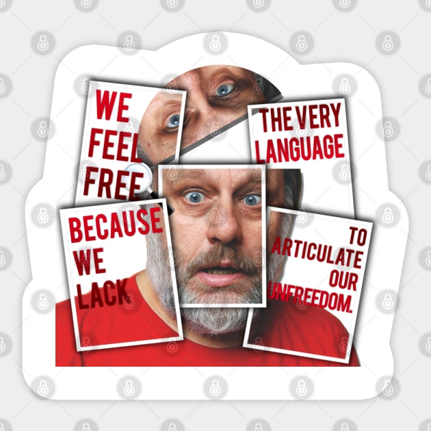 The Real of S.Zizek Sticker by LanaBanana